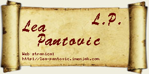 Lea Pantović vizit kartica